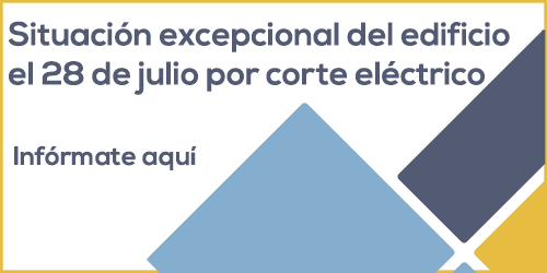 Situación excepcional del edificio el 28 de julio por corte eléctrico